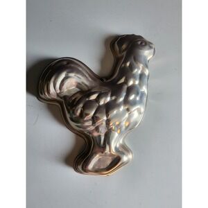 Vintage 1972 Wilton Rooster Copper Kitchen Mold Tin Lined Jello